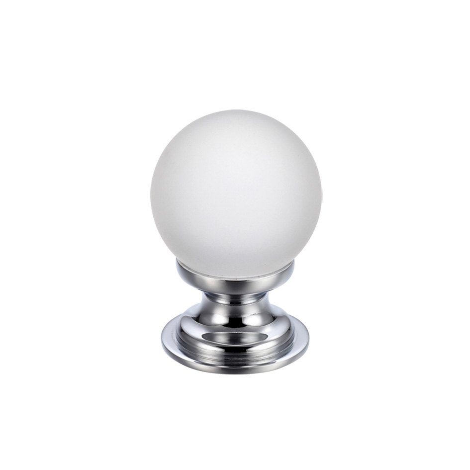 Glass Ball Knob Frosted 25mm Shaw’s Ironmongers Ltd